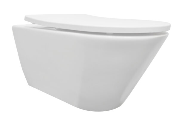 Stereo wandcloset rimless met Shade slim toiletzitting softclose en quick release mat wit