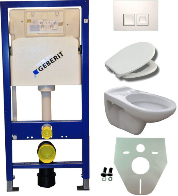 Geberit UP 100 +Neptunus WC+ Ultimo zitt.+ Delta 35 wit