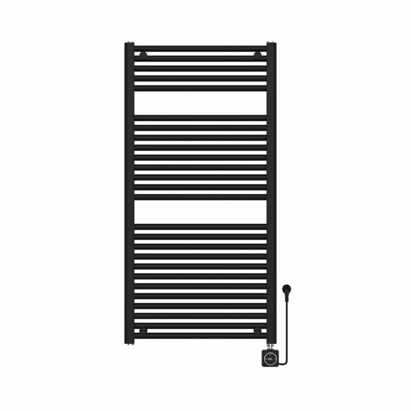 Elara elektrische radiator Smart WiFi 118,5 x 60 cm mat zwart